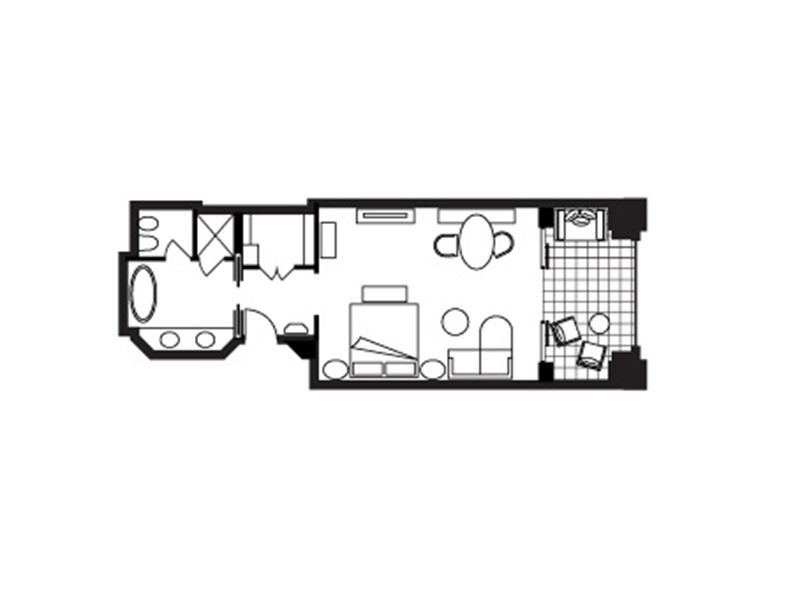 Deluxe Partial Sea-View Room-plan