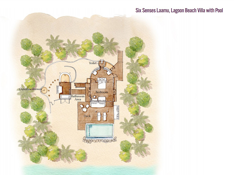 Lagoon Beach Villa with Pool-plan