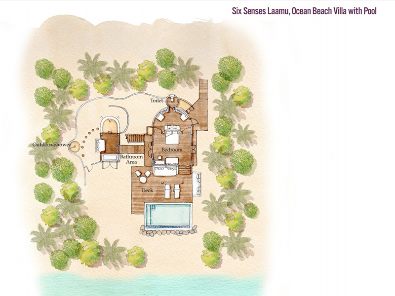 Ocean Beach Villa with Pool-plan