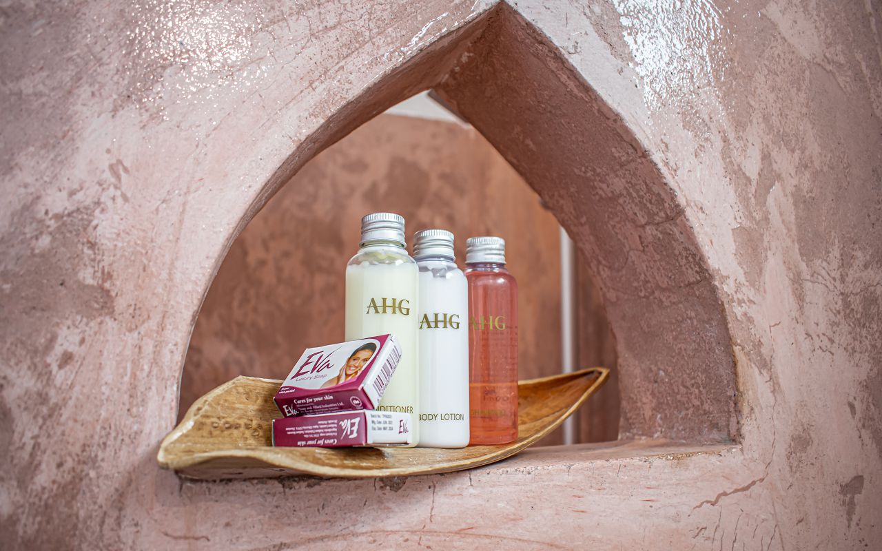 Bathroom details toiletries